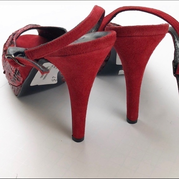 Claudia Ciuti stiletto open toe snake print - Picture 4 of 5